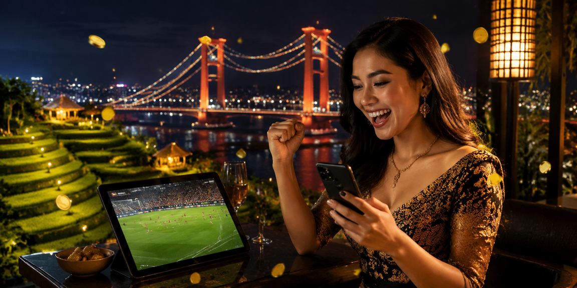 Pengguna menikmati platform hiburan online dengan tenang dan bijak